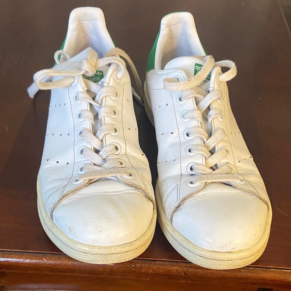 Adidas Stan Smith Classic White and Green Sneakers